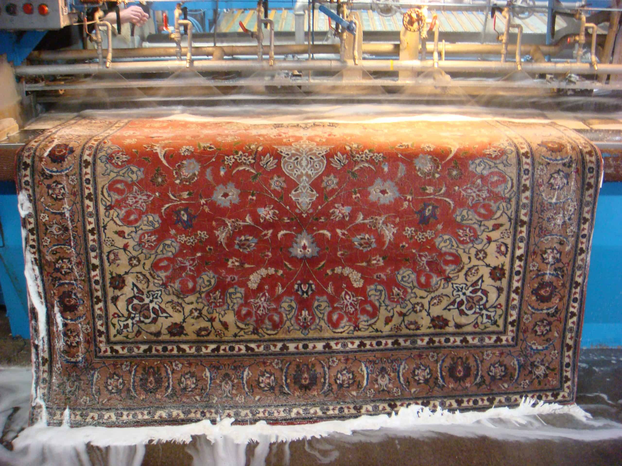 Rug cleaning services at our plant 
